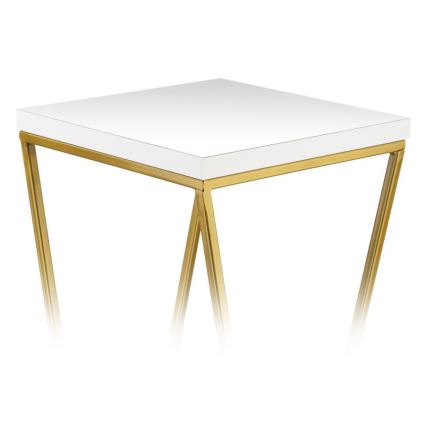 Blomstativ LOFT 70x24 cm guld/hvid