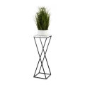 Blomstativ LOFT 70x24 cm sort/hvid
