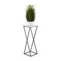Blomstativ LOFT 70x24 cm sort/hvid