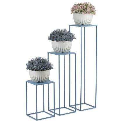 Blomsterkrukke 100x24 cm blå