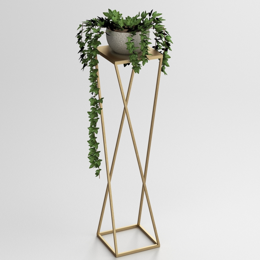 Blomsterkrukke 100x24 cm guldfarvet