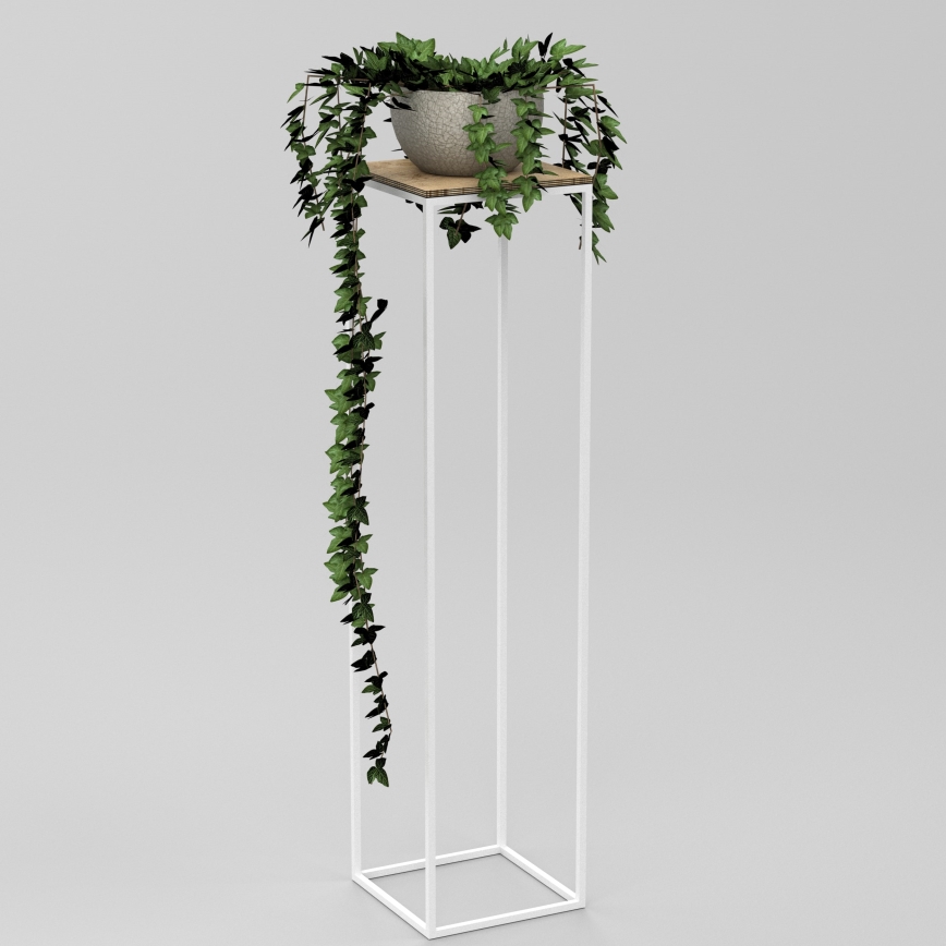 Blomsterkrukke 100x24 cm hvid