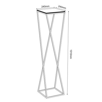 Blomsterkrukke 100x24 cm hvid