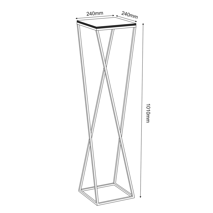 Blomsterkrukke 100x24 cm hvid