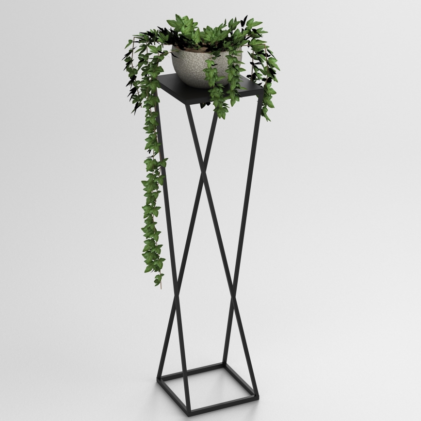 Blomsterkrukke 100x24 cm sort