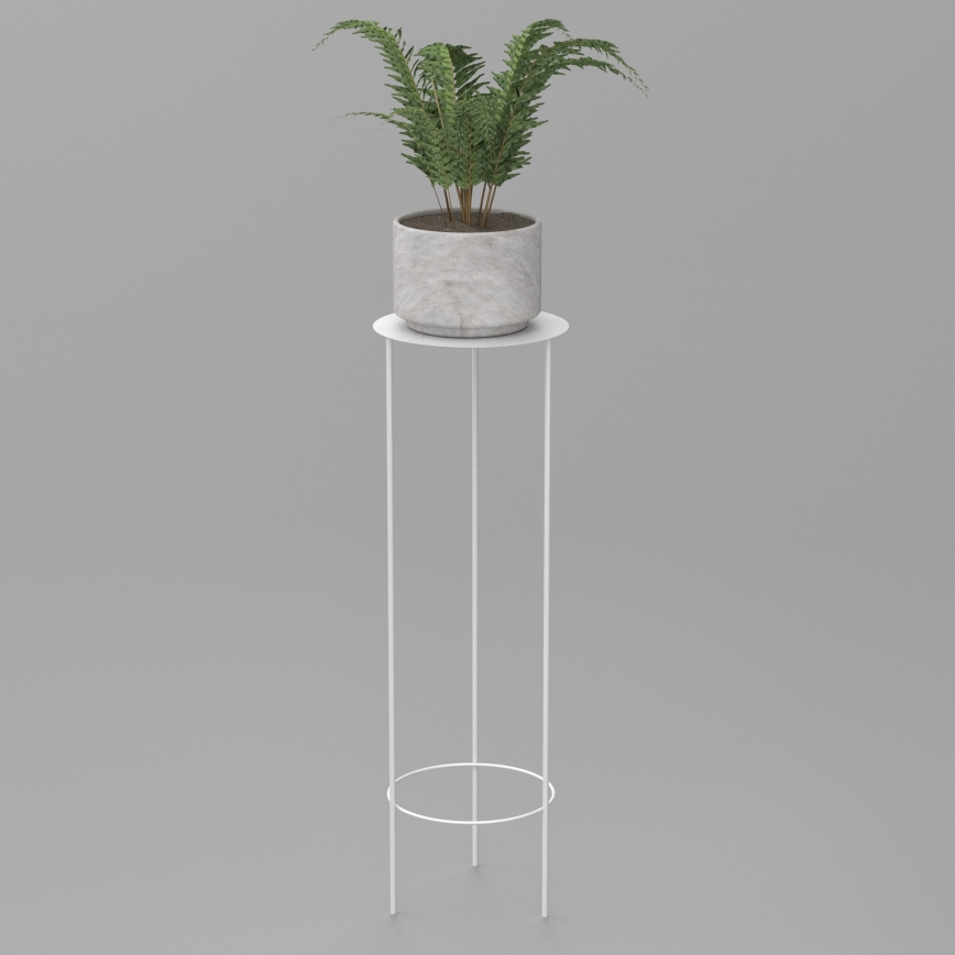 Blomsterkrukke 100x32 cm hvid