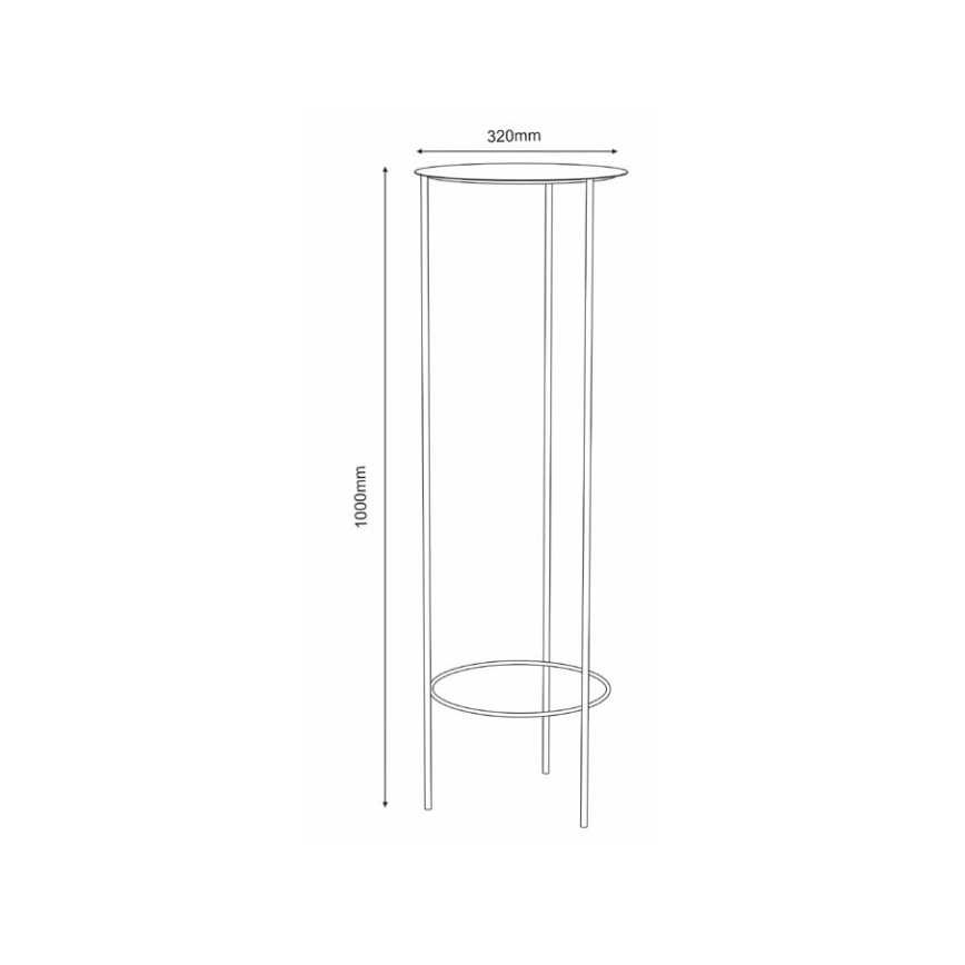 Blomsterkrukke 100x32 cm hvid