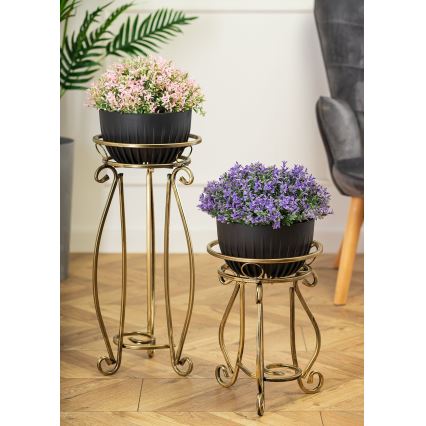 Blomsterkrukke 37x29 cm guldfarvet