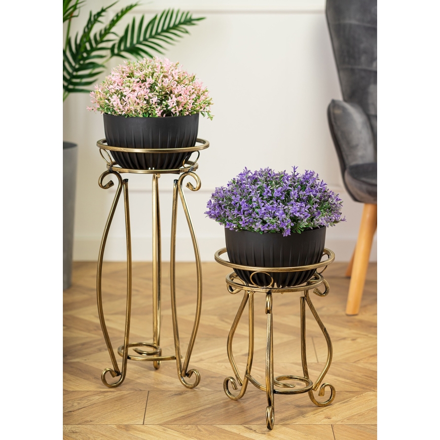 Blomsterkrukke 37x29 cm guldfarvet