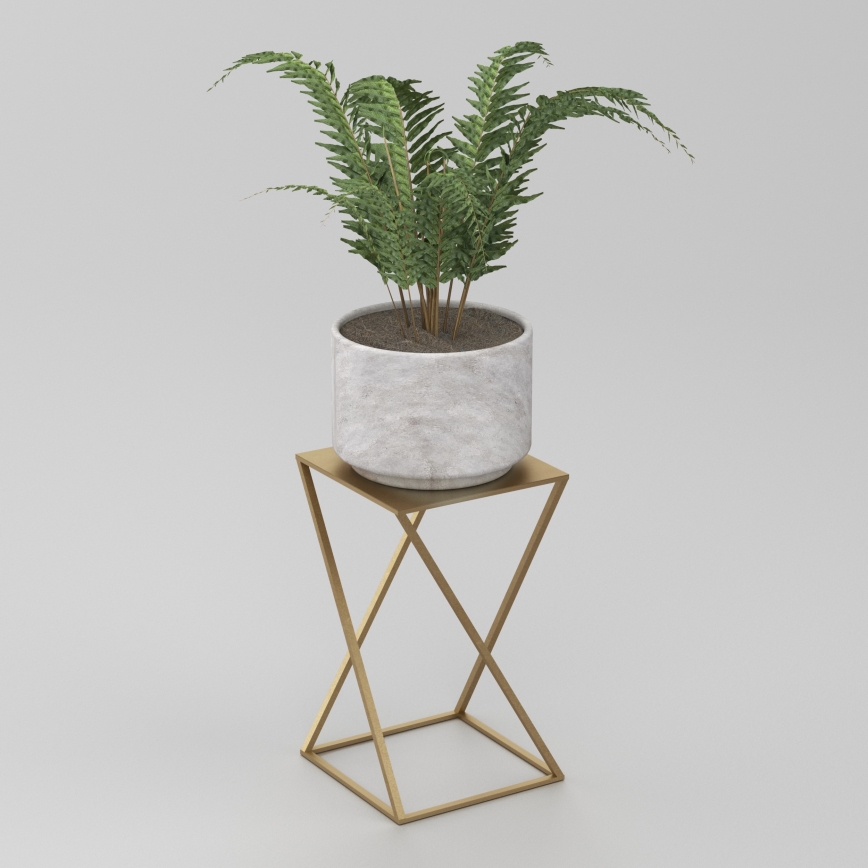 Blomsterkrukke 40x24 cm guldfarvet