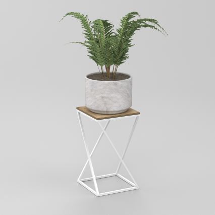 Blomsterkrukke 40x24 cm hvid