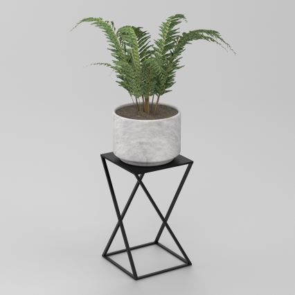 Blomsterkrukke 40x24 cm sort