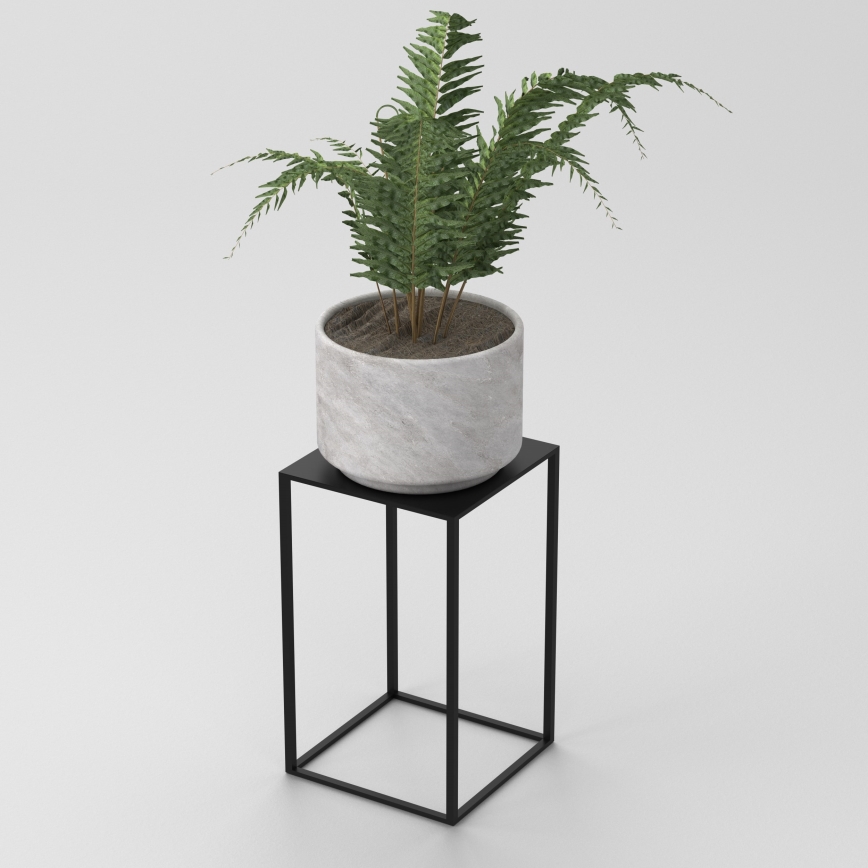 Blomsterkrukke 40x24 cm sort