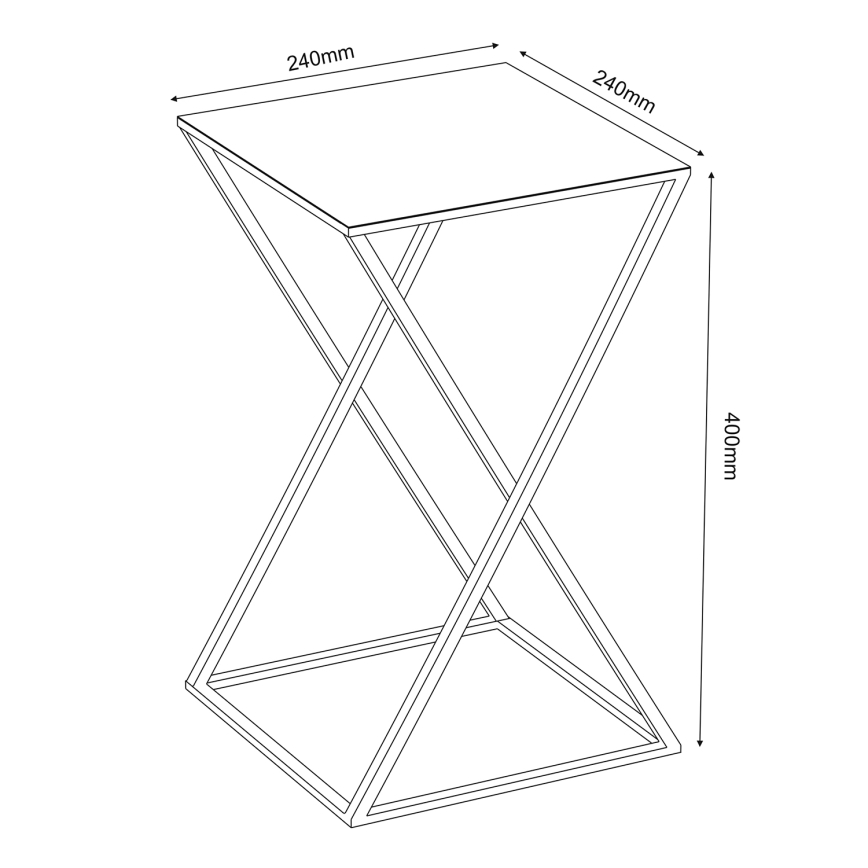 Blomsterkrukke 40x24 см sort