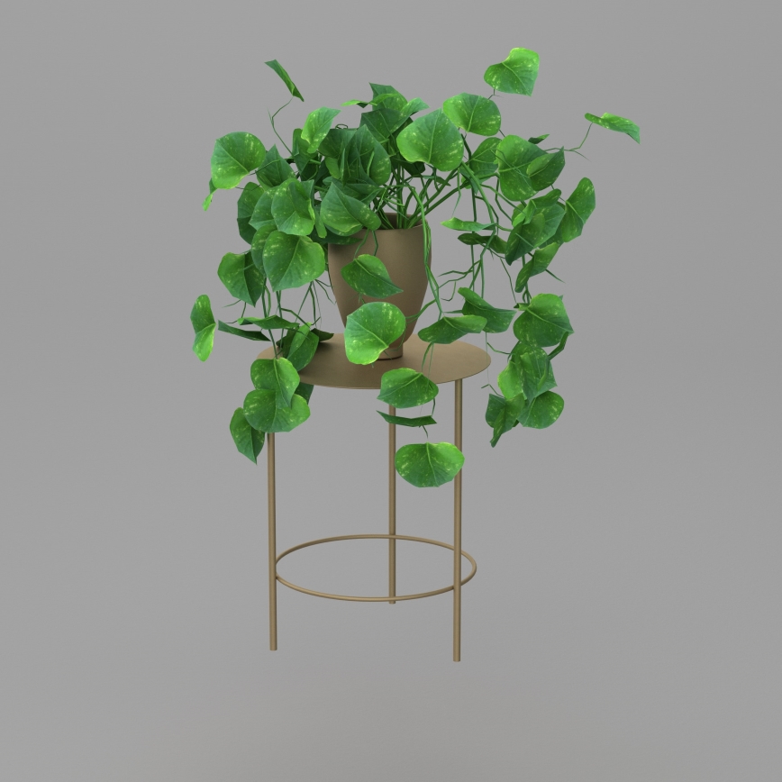 Blomsterkrukke 40x32 cm guldfarvet