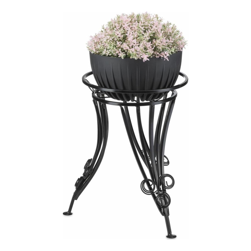 Blomsterkrukke 47x43 cm sort