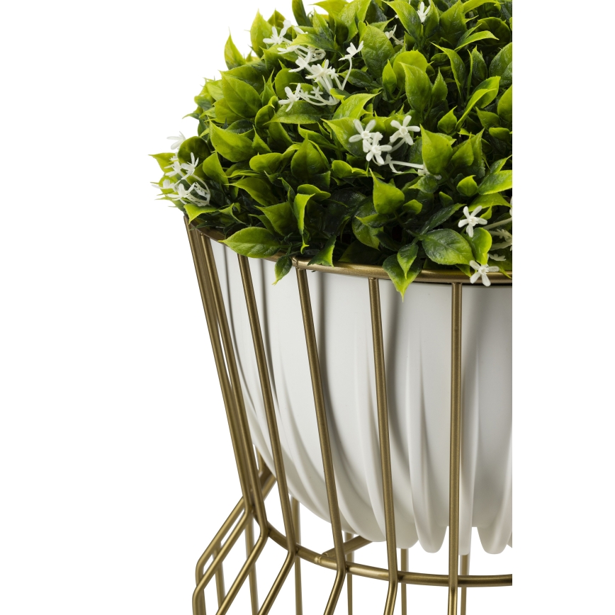 Blomsterkrukke 50x26 cm guldfarvet