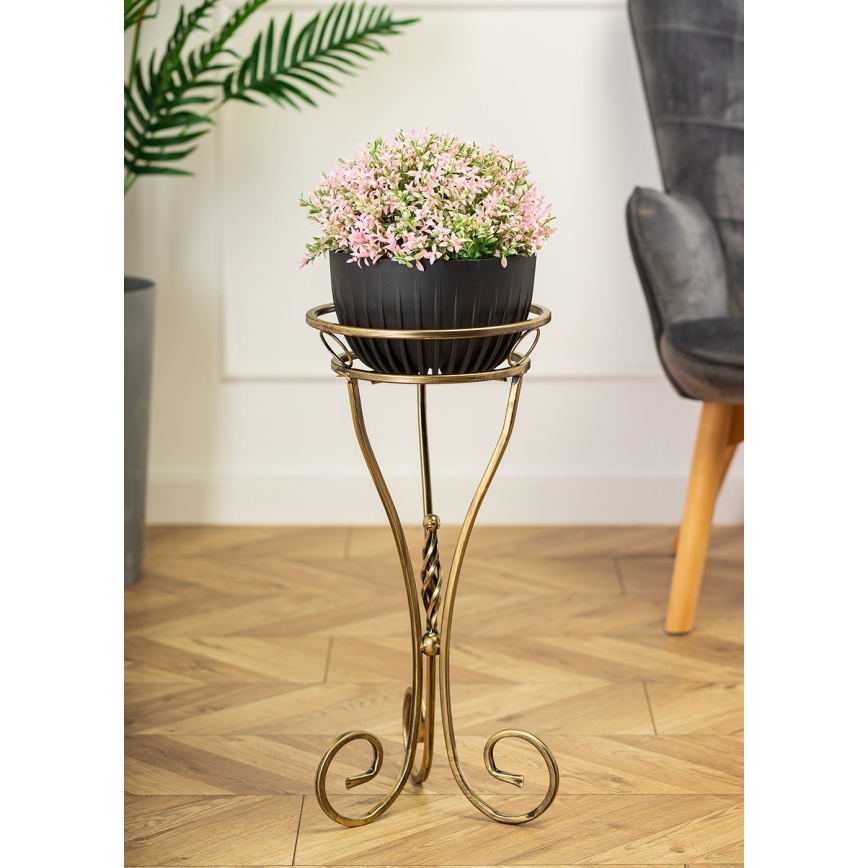 Blomsterkrukke 60x28 cm guldfarvet