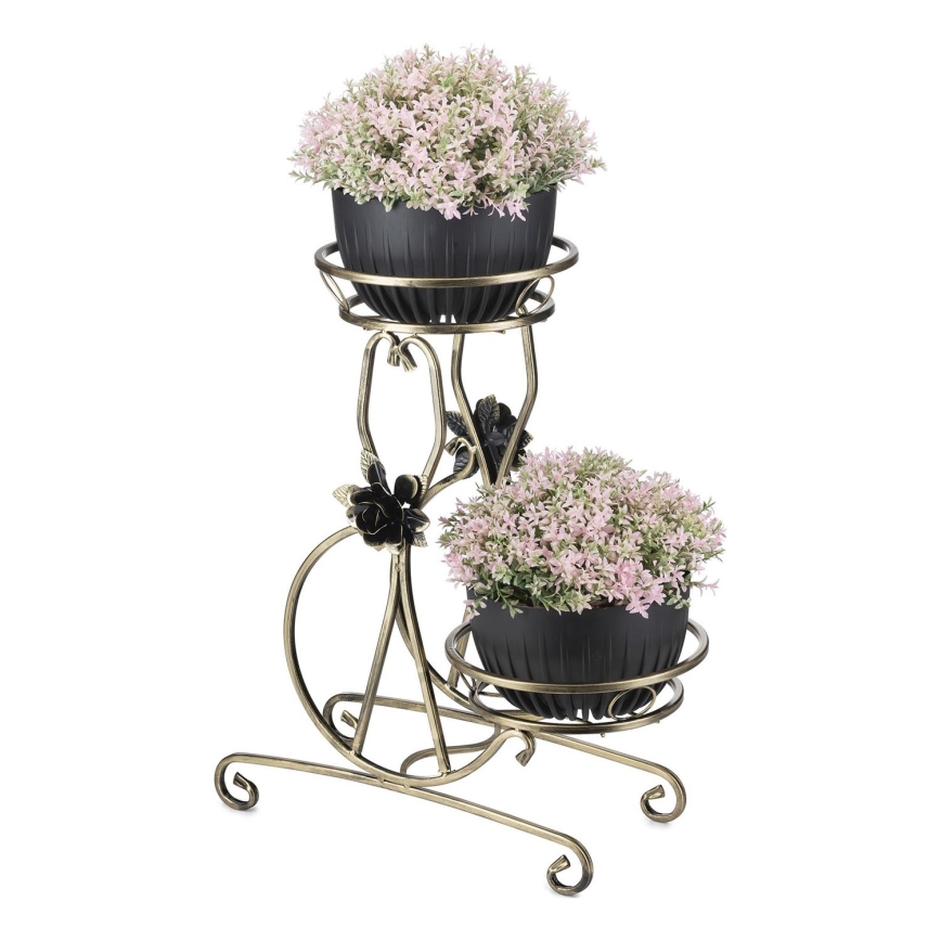 Blomsterkrukke 64x54 cm guldfarvet