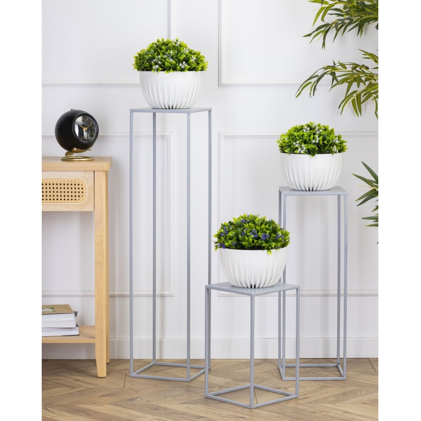 Blomsterkrukke 70x24 cm grå