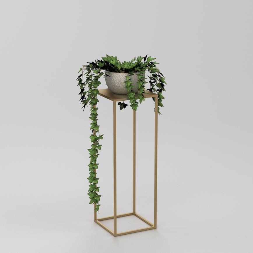 Blomsterkrukke 70x24 cm guldfarvet