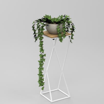 Blomsterkrukke 70x24 cm hvid