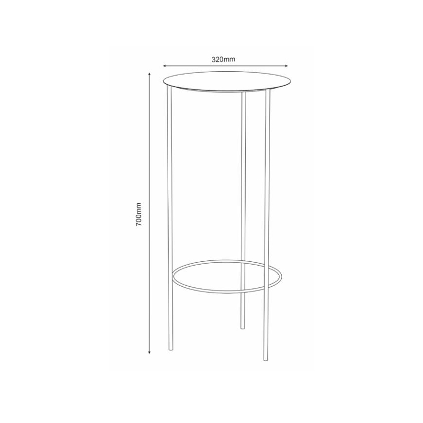 Blomsterkrukke 70x32 cm hvid