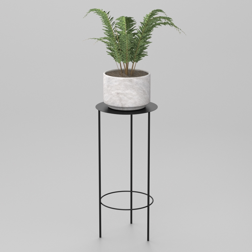 Blomsterkrukke 70x32 cm sort