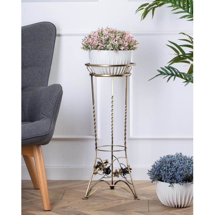 Blomsterkrukke 72x28 cm guldfarvet