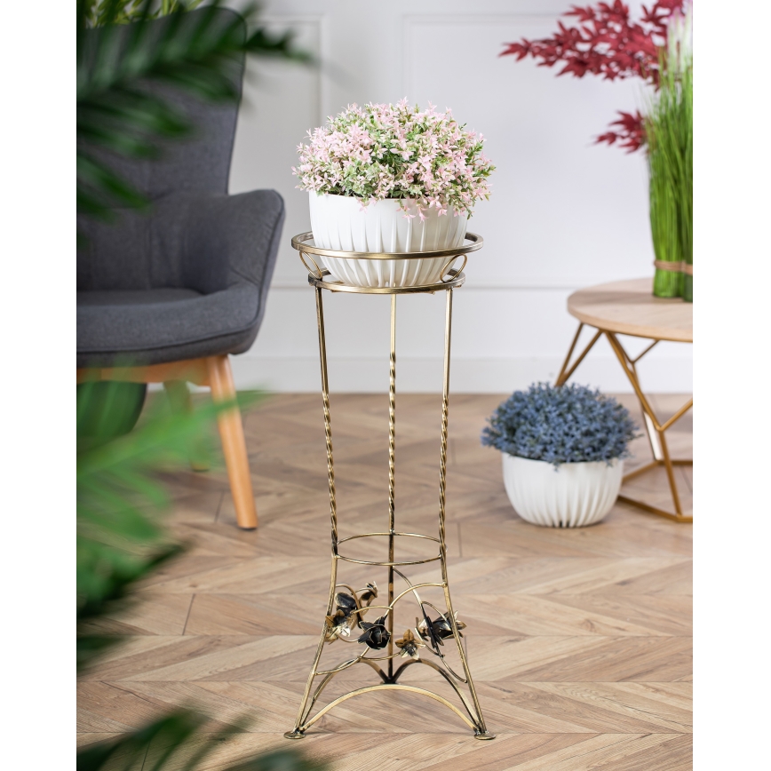 Blomsterkrukke 72x28 cm guldfarvet