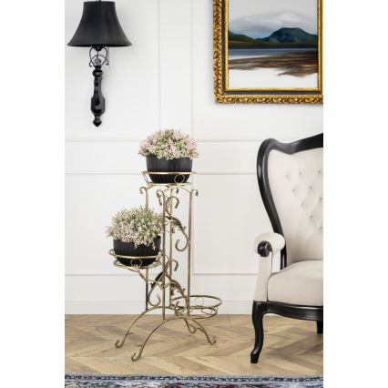 Blomsterkrukke 90x65 cm guldfarvet
