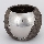Blomsterkrukke diameter 18,5 cm sølvfarvet/brun
