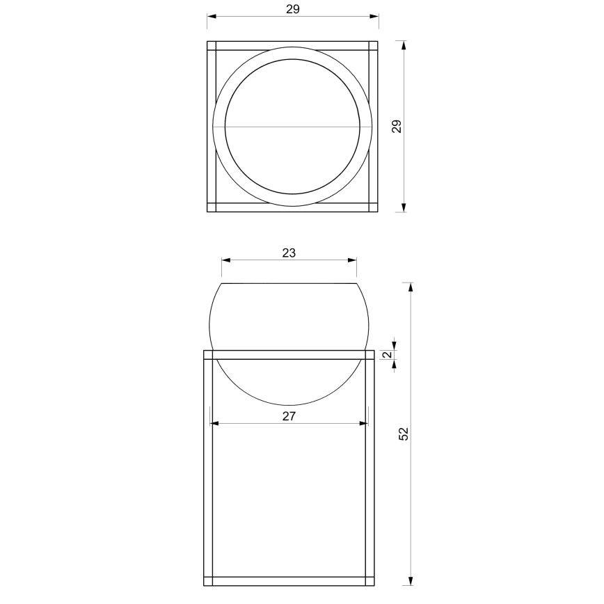 Blomsterkrukke i metal 51,3x29 cm sort/gylden