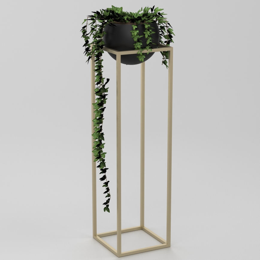 Blomsterkrukke metal 111,3x29 cm guldfarvet