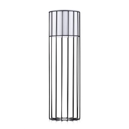 Blomsterkrukke metal LOFT 70x20 cm sort/hvid