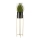 Blomsterkrukke OSLO 95x17 cm metal sort/guldfarvet