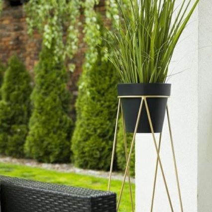 Blomsterpotteholder TRIANGL 90x50 cm guld