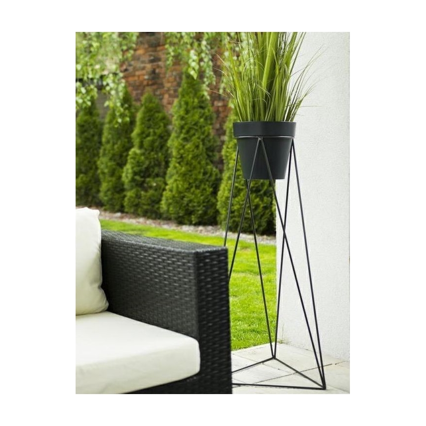 Blomsterpotteholder TRIANGL 90x50 cm sort