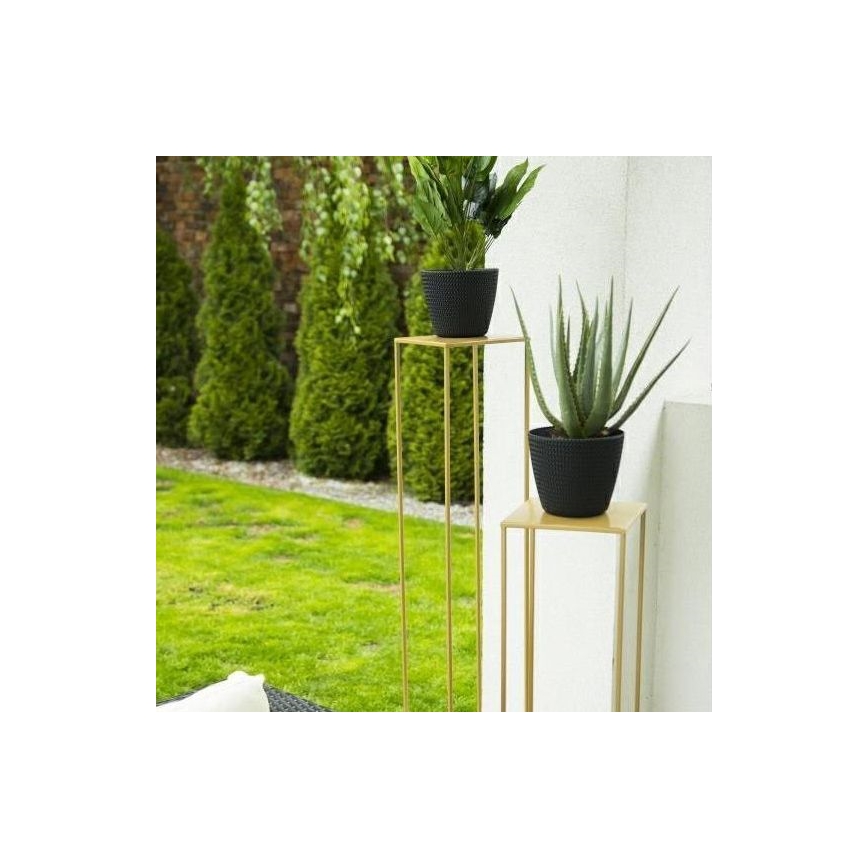 Blomsterstativ 100x24 cm guldfarvet