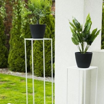 Blomsterstativ 100x24 cm hvid