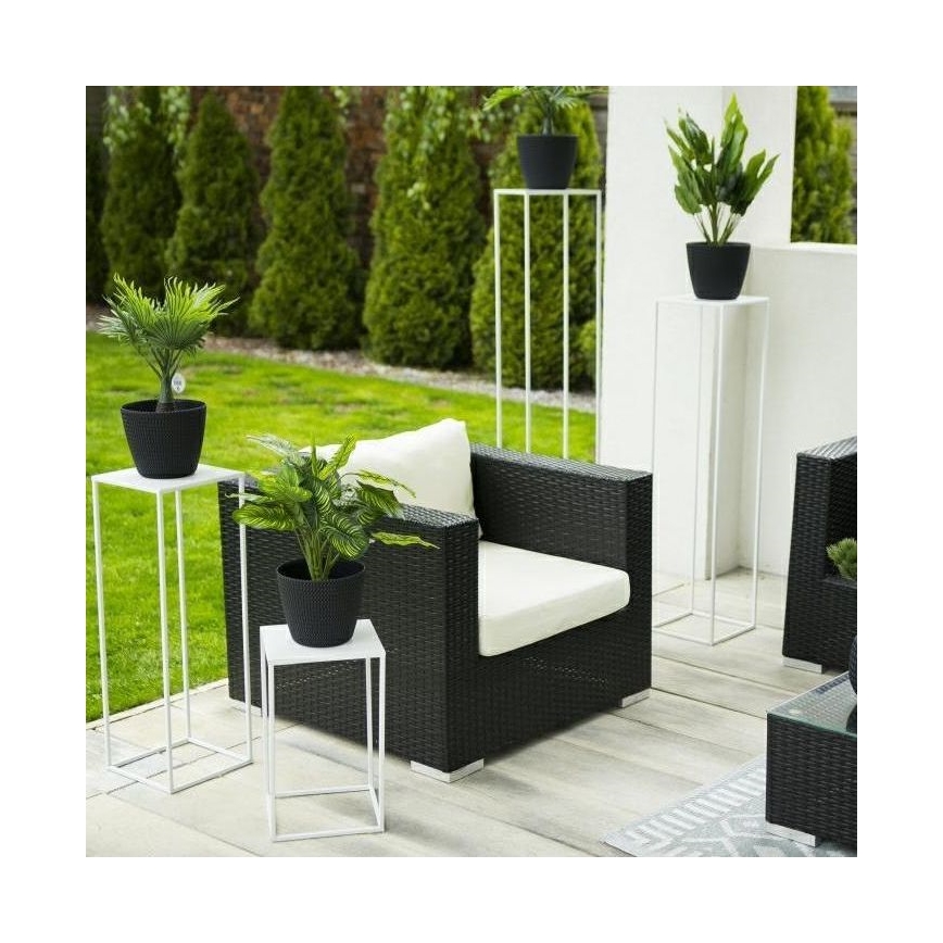 Blomsterstativ 100x24 cm hvid