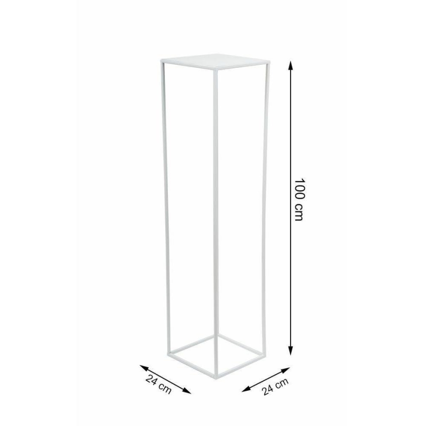 Blomsterstativ 100x24 cm hvid