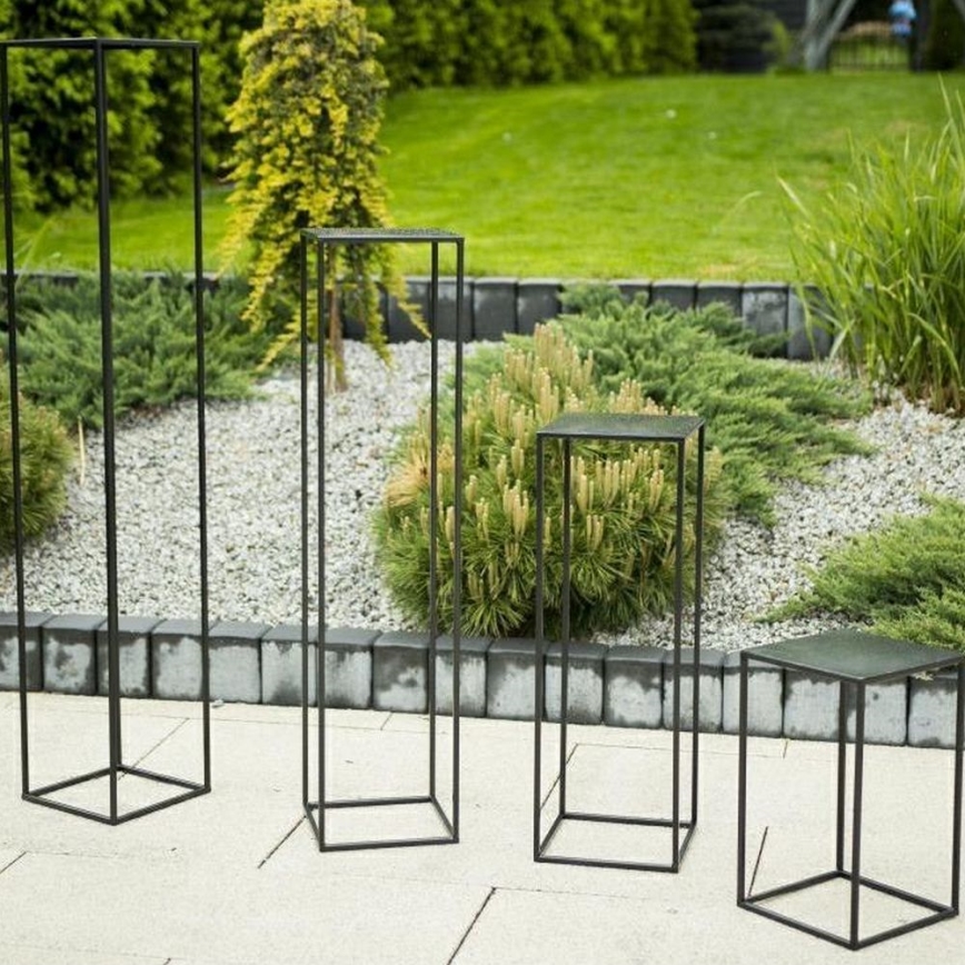 Blomsterstativ 100x24 cm sort