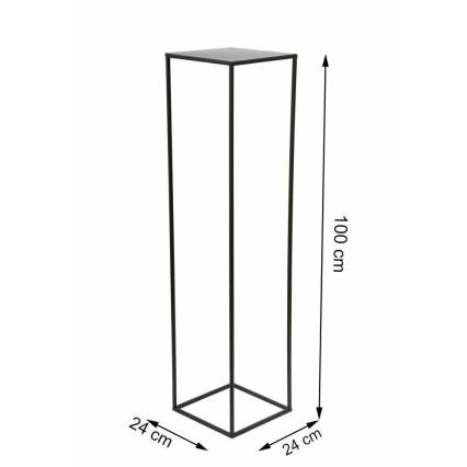 Blomsterstativ 100x24 cm sort