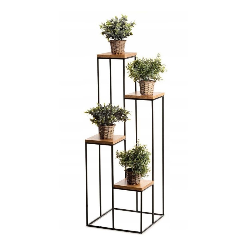 Blomsterstativ 110x40 cm sort/brun