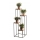Blomsterstativ 110x40 cm sort/brun