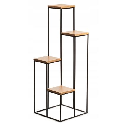 Blomsterstativ 110x40 cm sort/brun