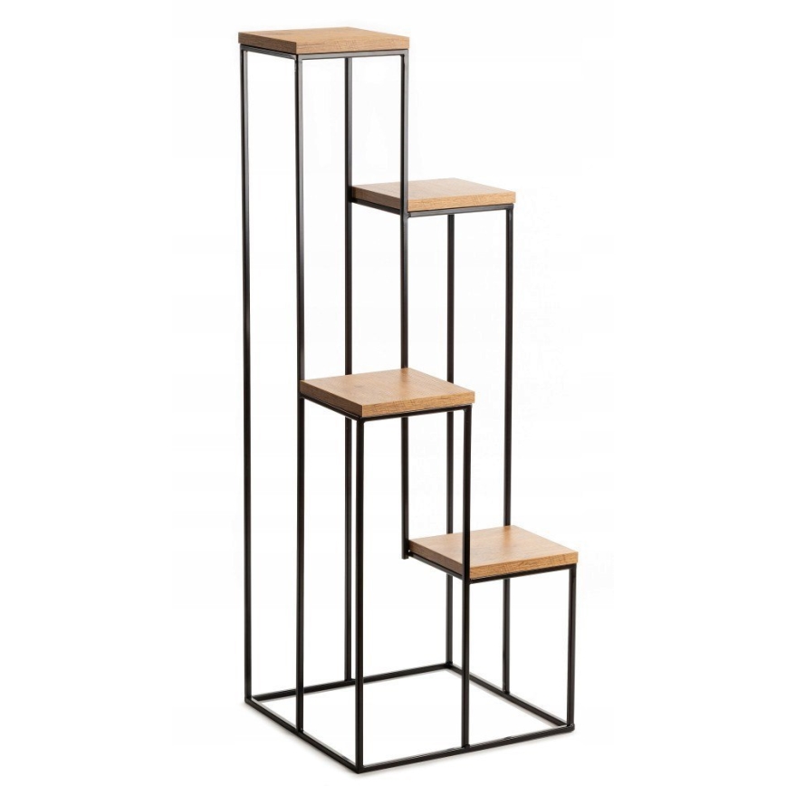 Blomsterstativ 110x40 cm sort/brun