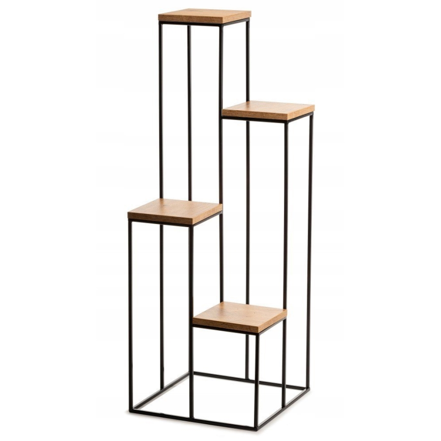 Blomsterstativ 110x40 cm sort/brun