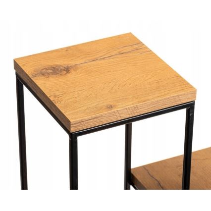 Blomsterstativ 110x40 cm sort/brun
